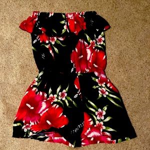 Xl strapless shorts jumpsuit